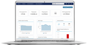 OnePortal Laptop Dashboard Mockup